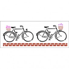 Stencil OPA 1251 Bicicletas 17X42cm_OPA1225
